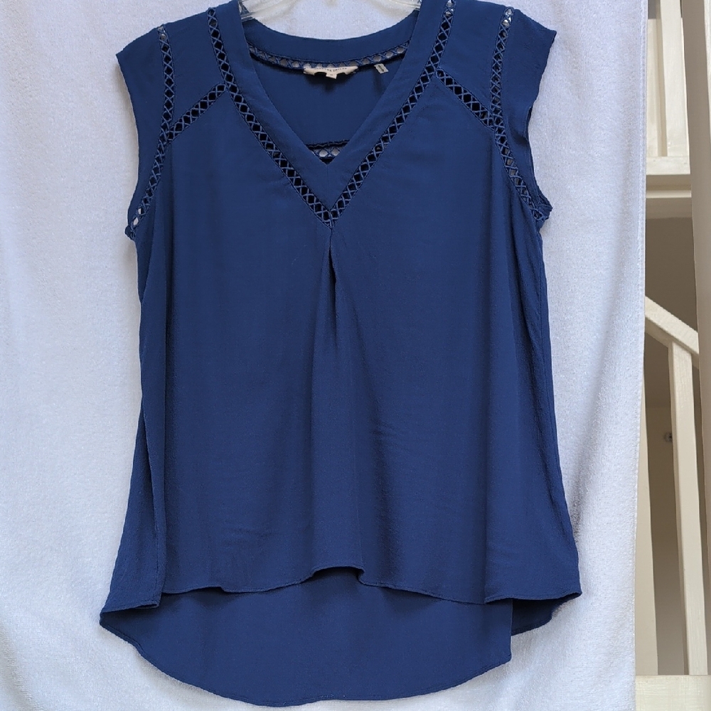 Rebecca Taylor cornflower blue sleeveless top